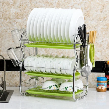 3 Layer Dish Rack ( Green )
