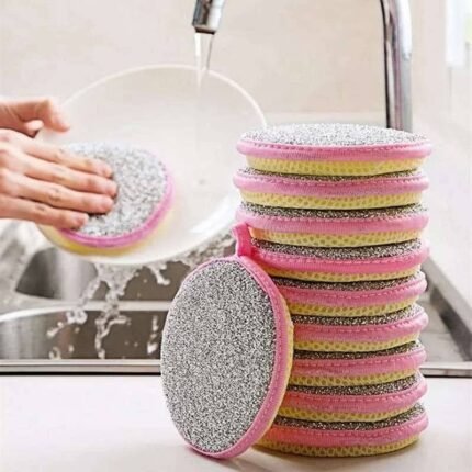 Double-Sided Dish Washing Sponge ( ১০ পিস সেট )