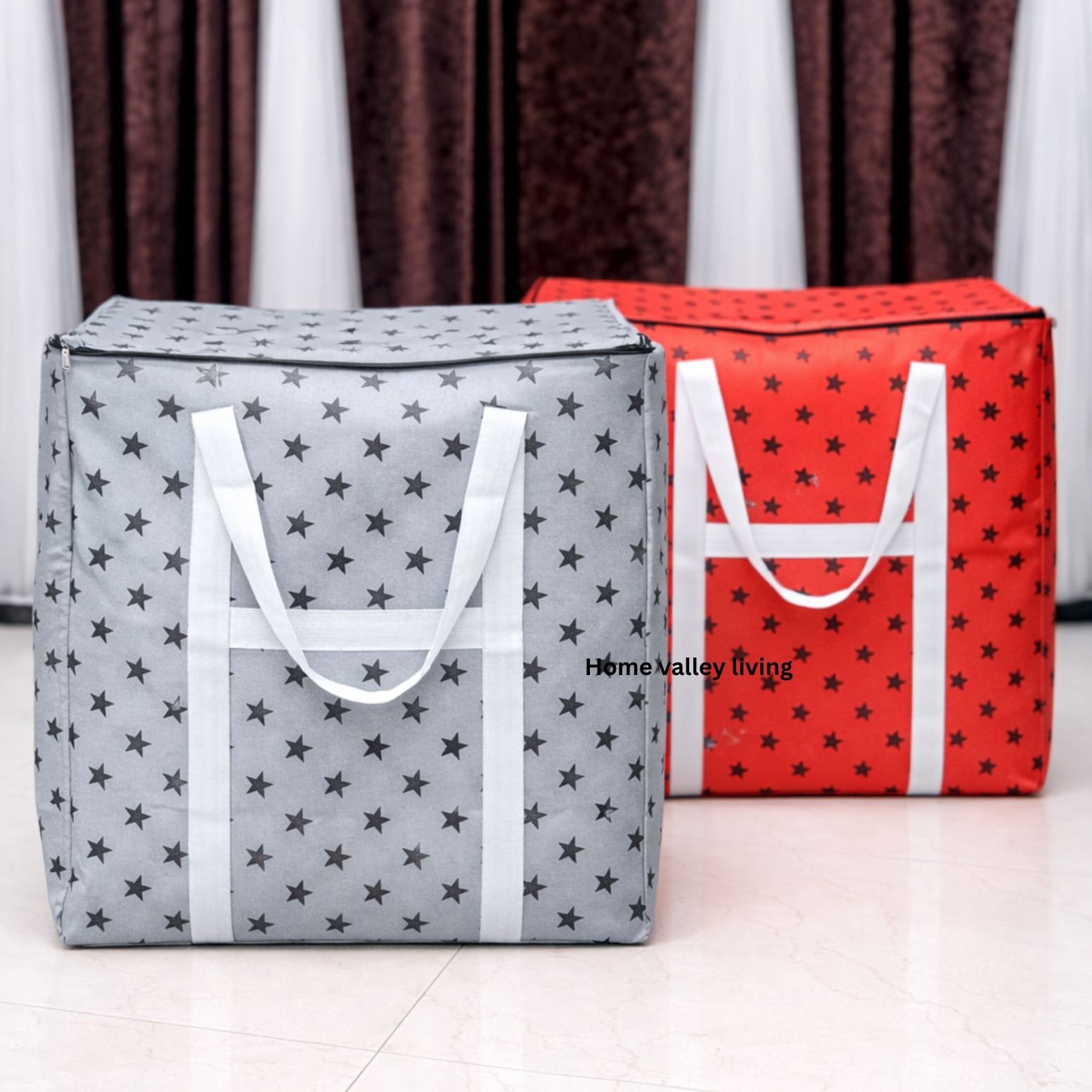 j Star Printed Storage & Travel Bag(২ পিস) - Image 1