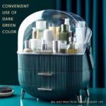 Dust-Proof Large Capacity Makeup Storage Box With Handle