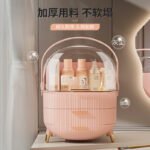 Dust-Proof Large Capacity Makeup Storage Box With Handle - Image 3