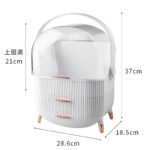 Dust-Proof Large Capacity Makeup Storage Box With Handle - Image 4