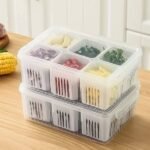 6 Grid Fridge Storage Box ( ২ পিস )